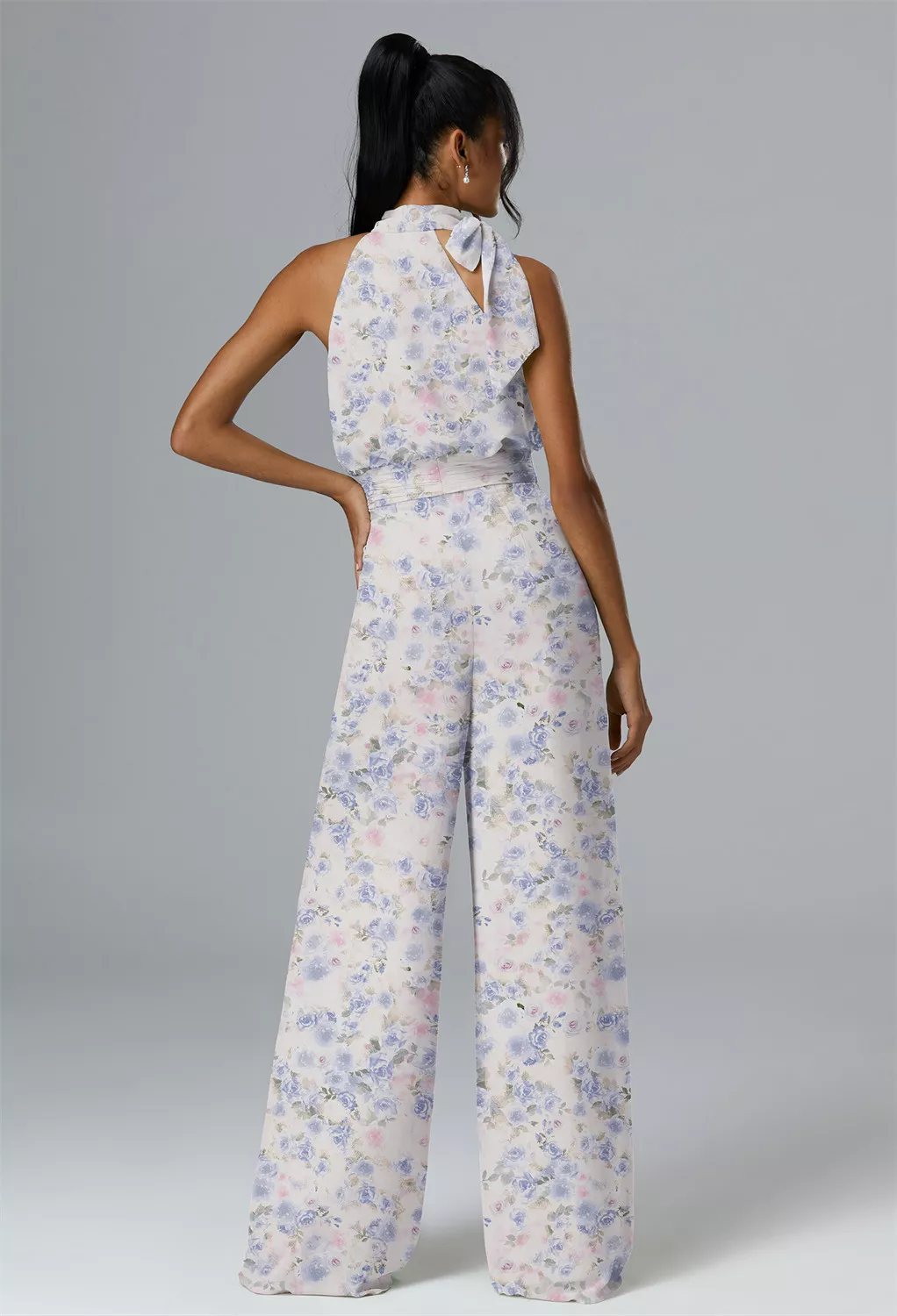 AW Rosalie Azure Purple Print  Fall Wedding Guest Dresses