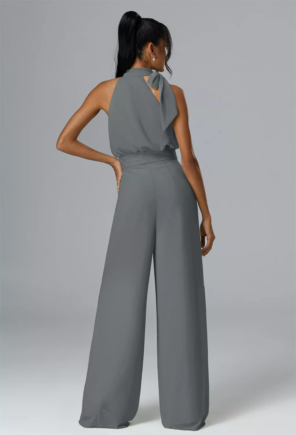 AW Rosalie Steel Gray  Fall Wedding Guest Dresses