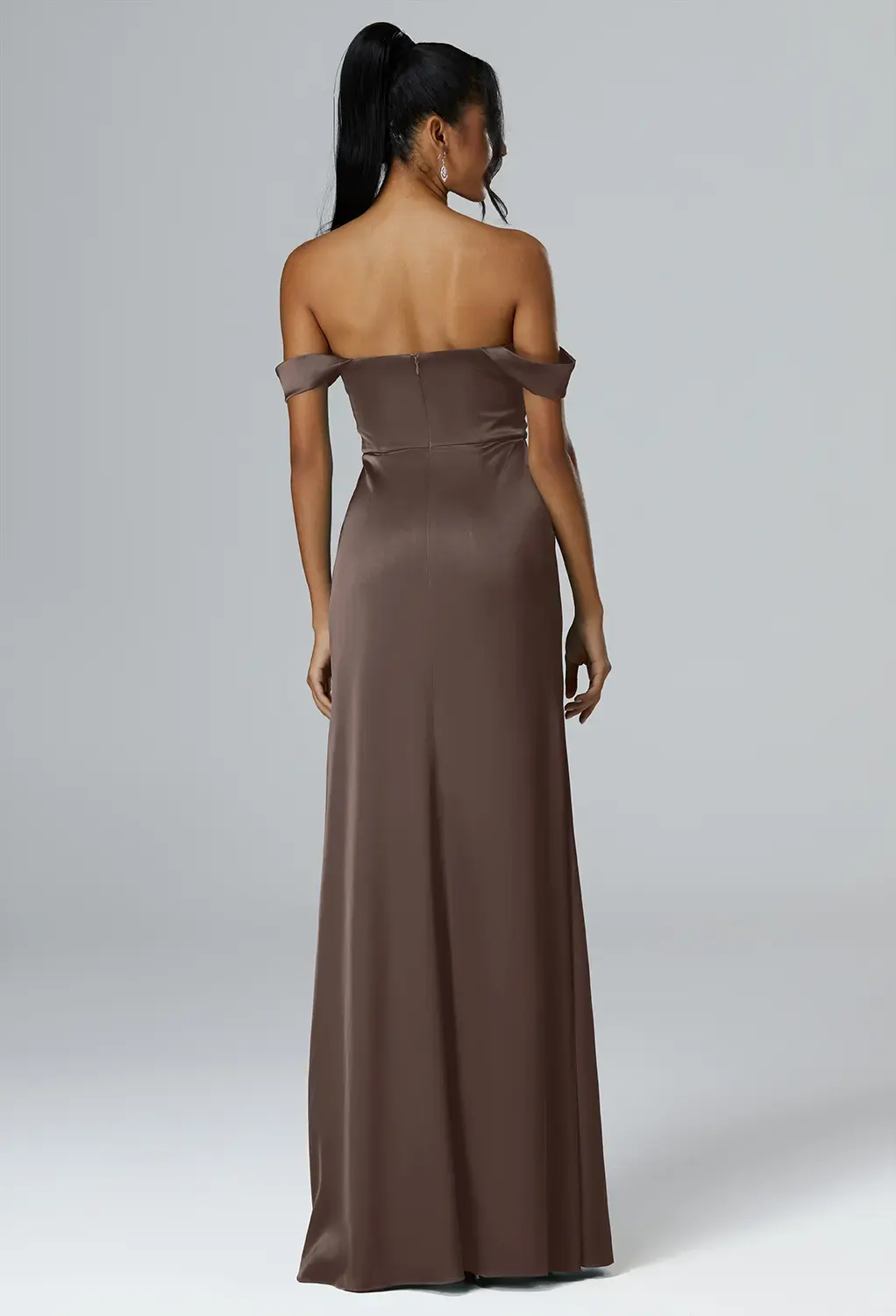 Seal Brown Plus Size Wedding Guest Dresses | AW.Bridal Canada