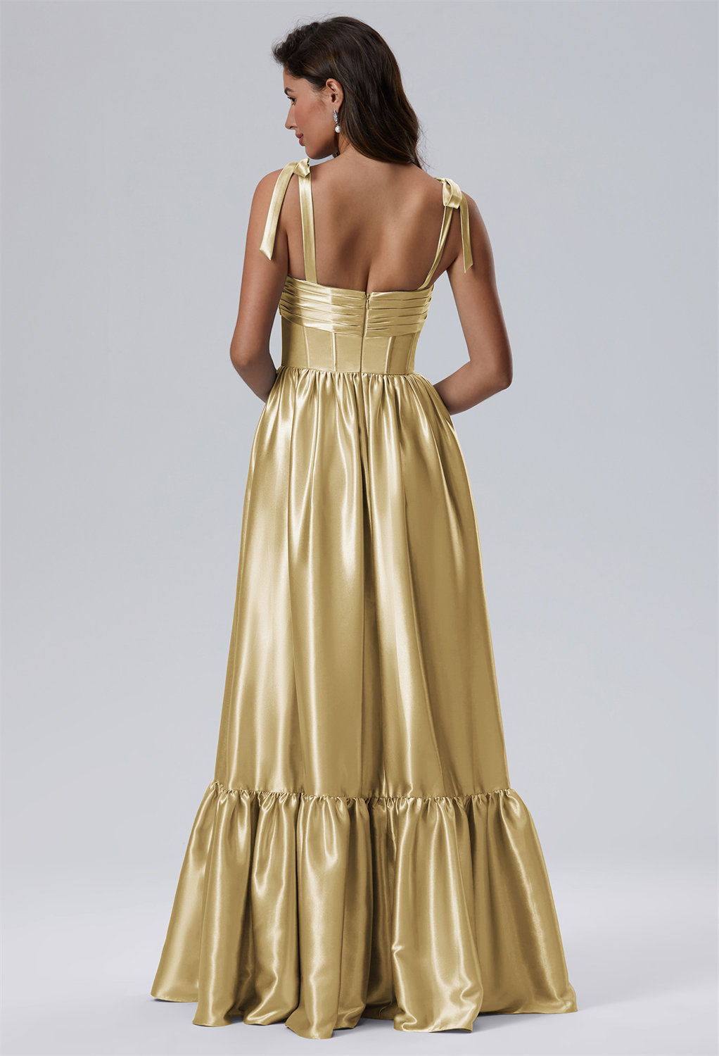 AW Blustery Light Gold  Dresses