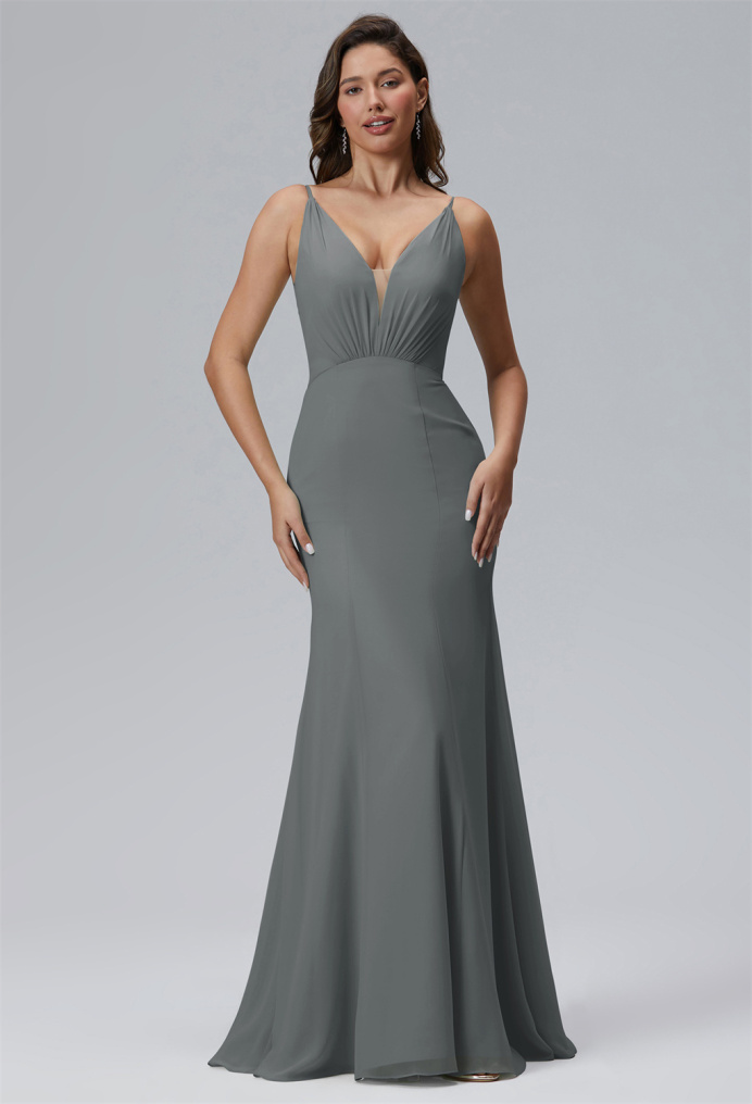 AW Adelyn Steel Gray  Formal Dresses