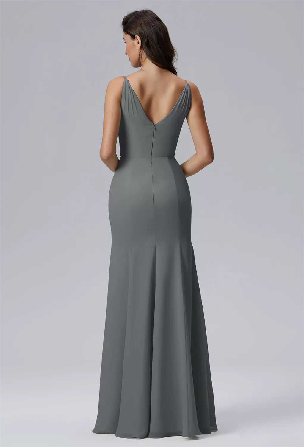 AW Adelyn Steel Gray  Spring Wedding Guest Dresses