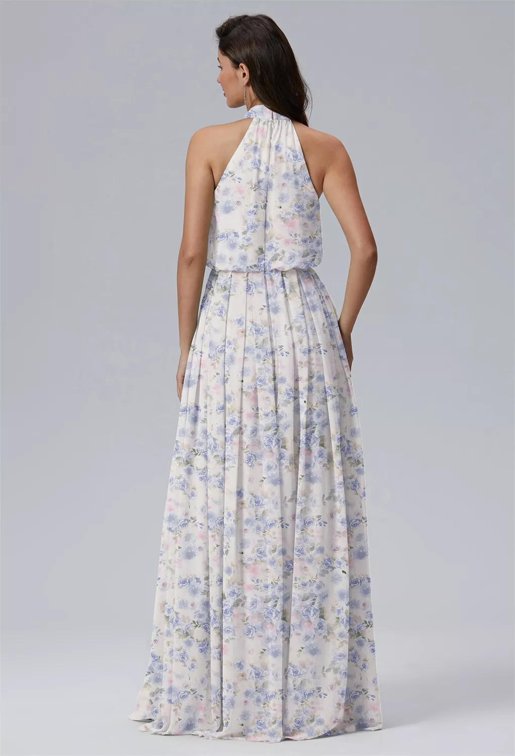 AW Celsius Azure Purple Print  Fall Wedding Guest Dresses