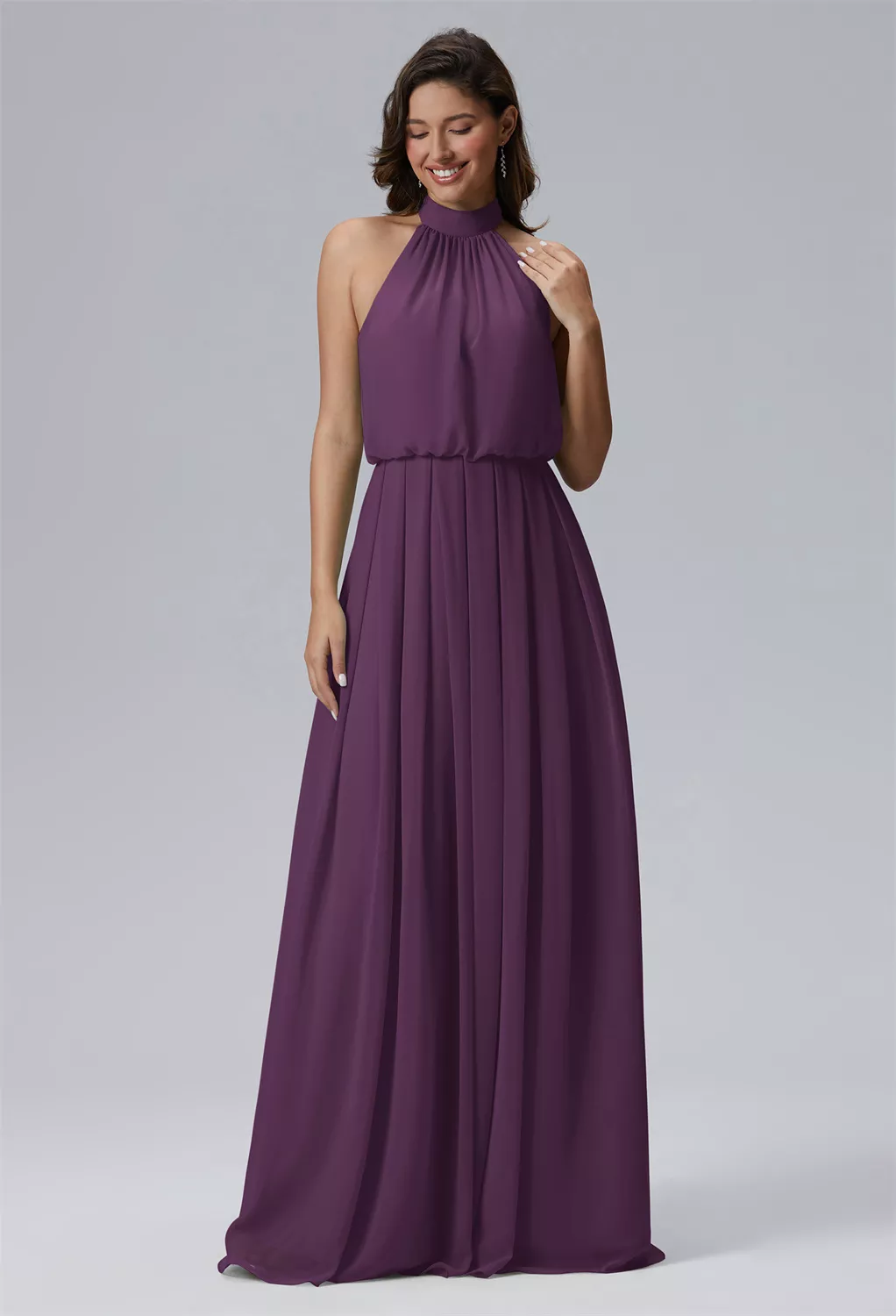 AW Celsius Grape  Wedding Guest Dresses