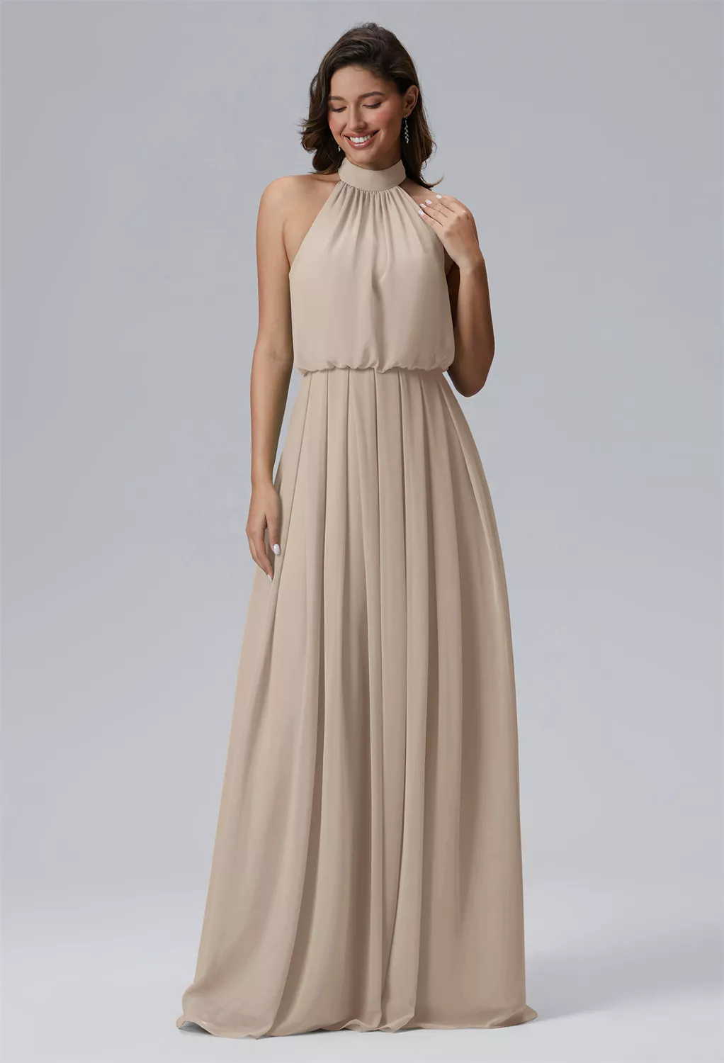 AW Celsius Taupe  Wedding Guest Dresses