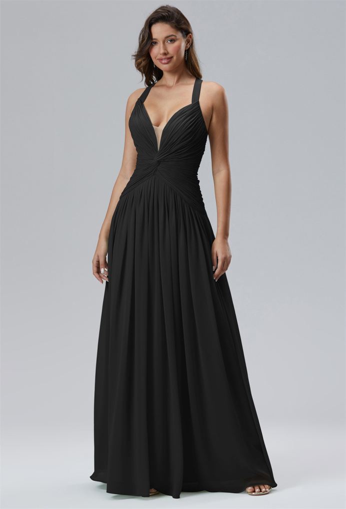 AW Dew Black  Bridesmaid Dresses