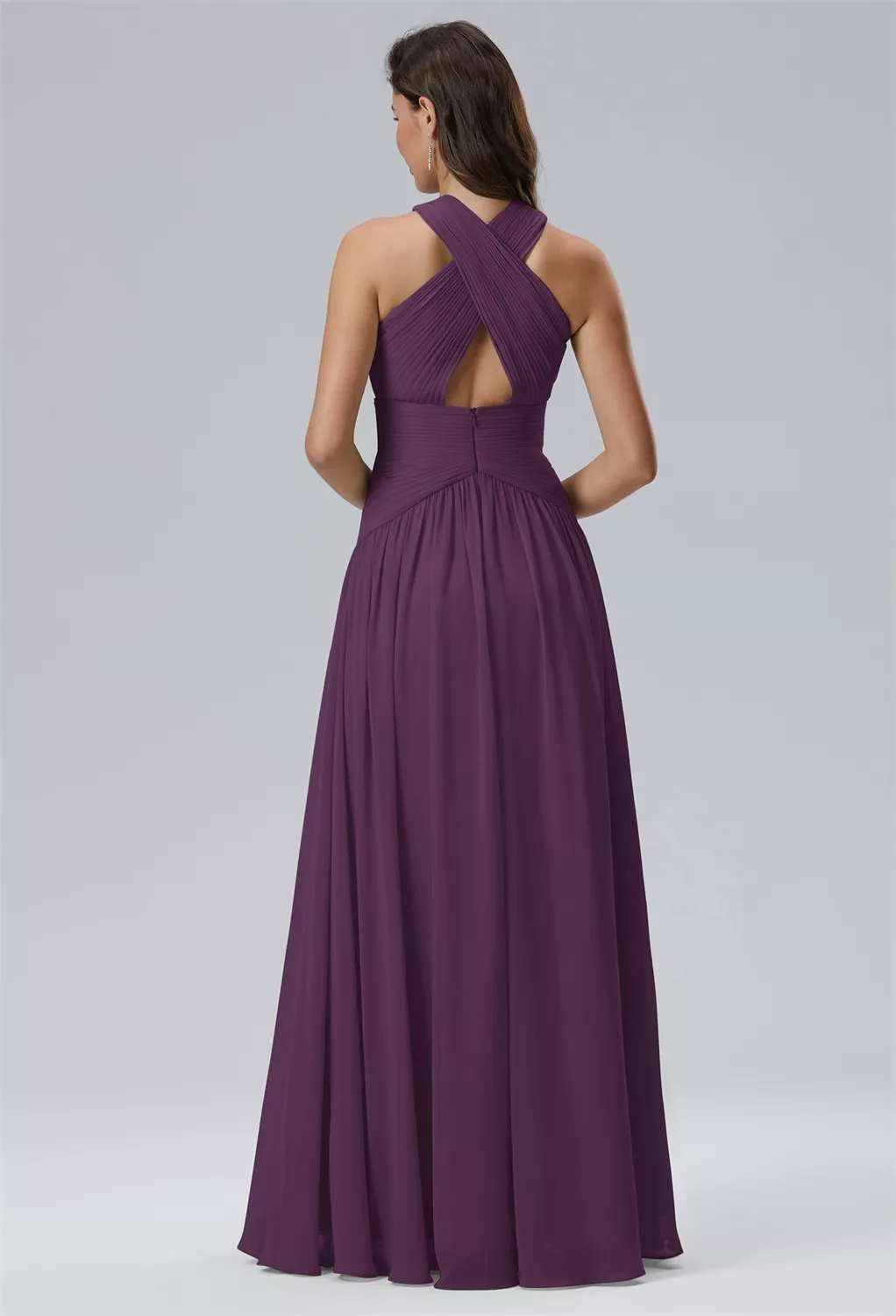 AW Evaporate Grape  Spring Wedding Guest Dresses