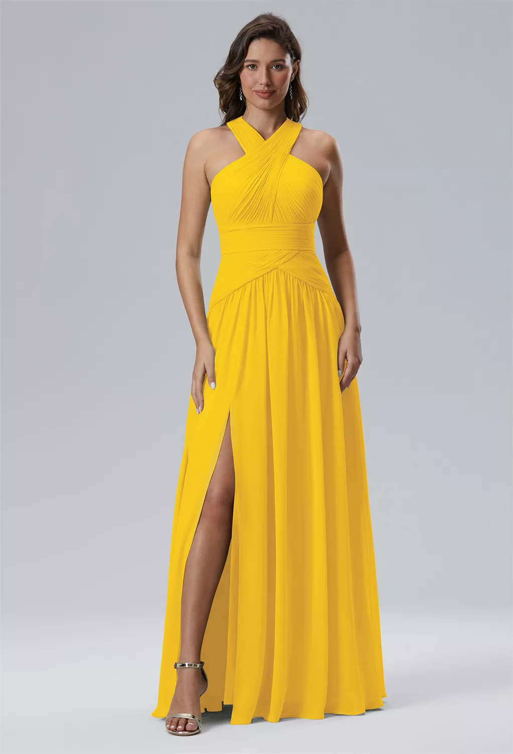 AW Evaporate Mustard Yellow  Fall Wedding Guest Dresses