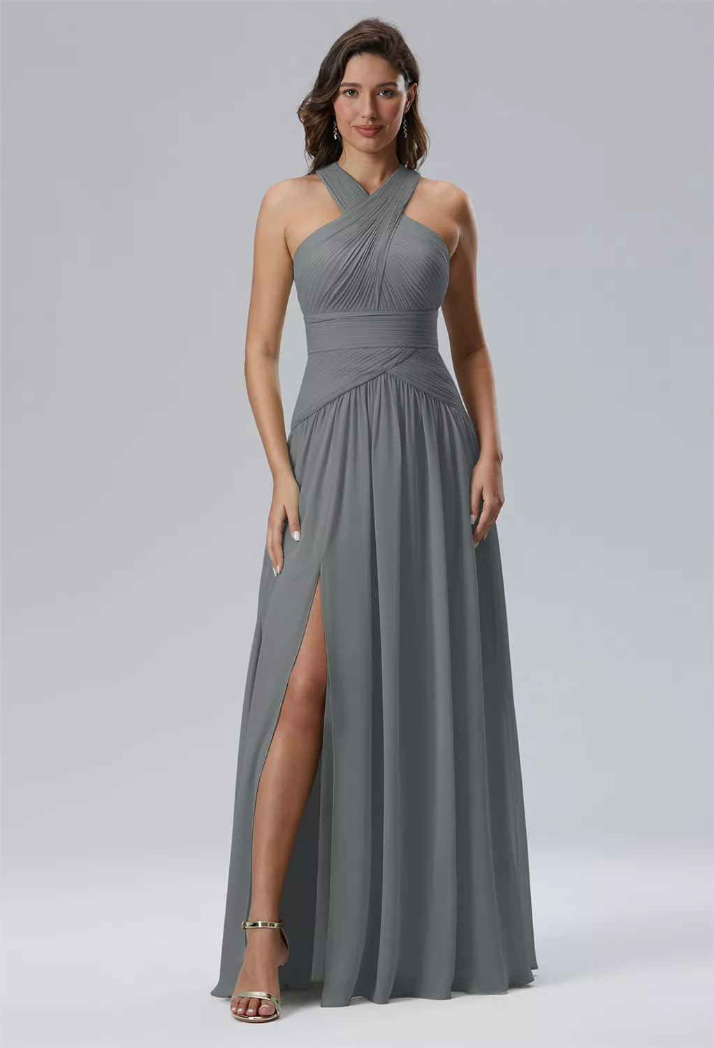 AW Evaporate Steel Gray  Spring Wedding Guest Dresses