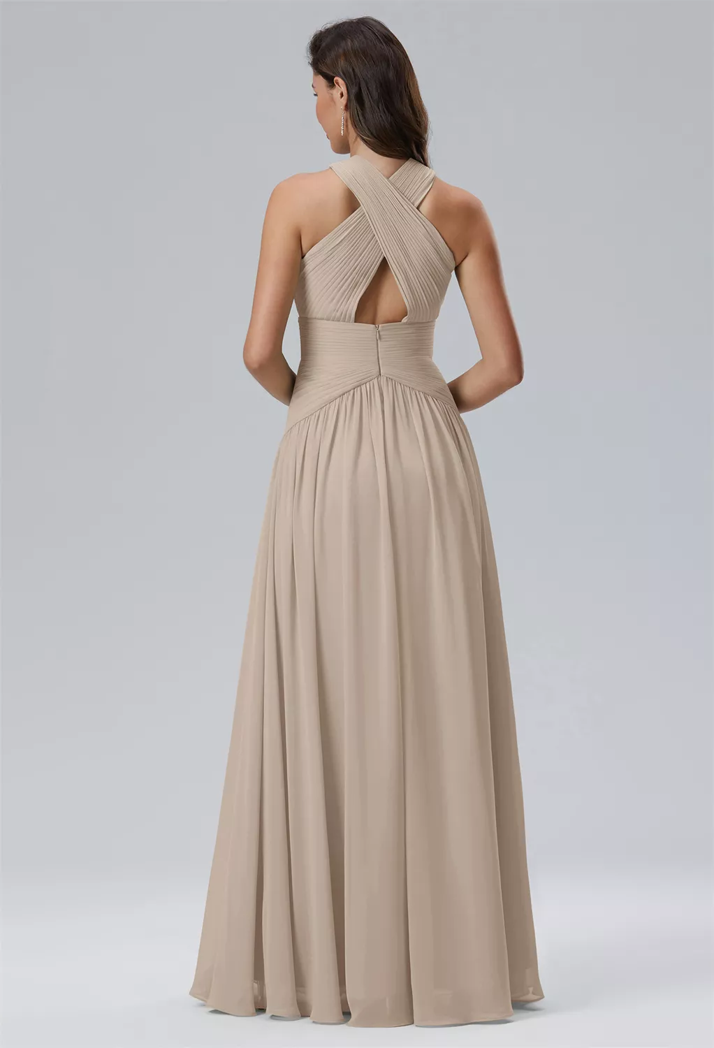AW Evaporate Taupe  Cocktail Wedding Guest Dresses