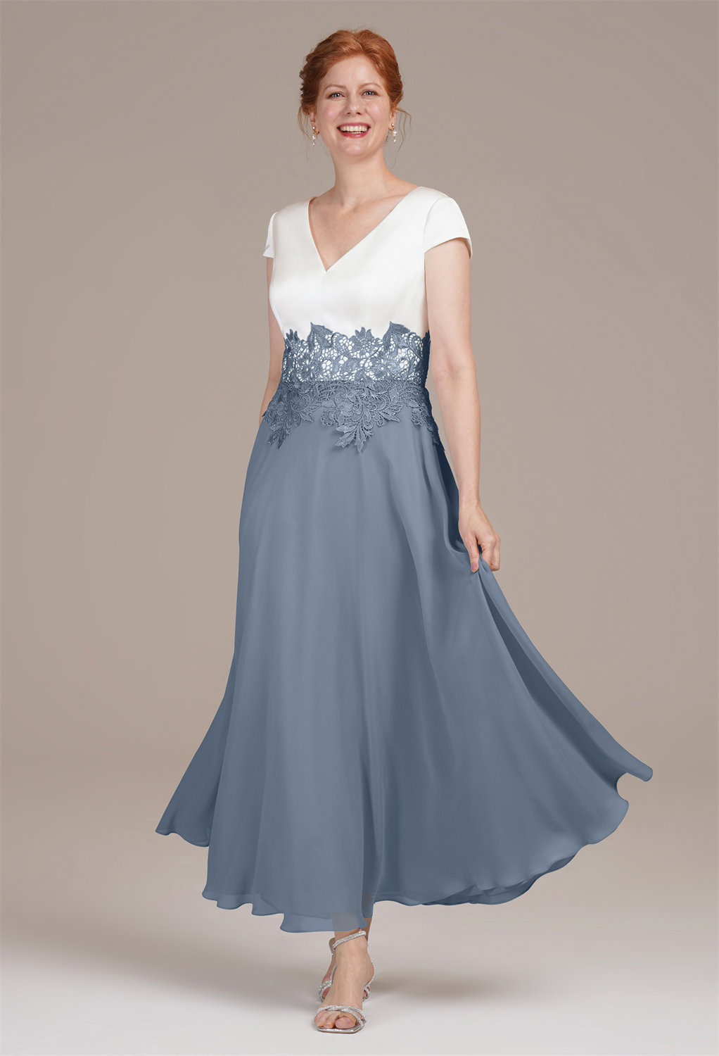 AW Benedicta Light Dusty Blue  Mother of the Bride Dresses