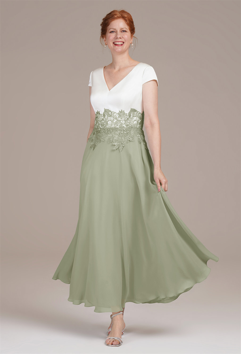 AW Benedicta Sage Green  Mother of the Bride Dresses