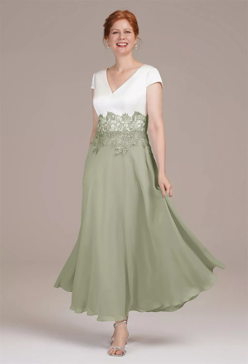 AW Benedicta Sage Green  Mother of the Bride Dresses
