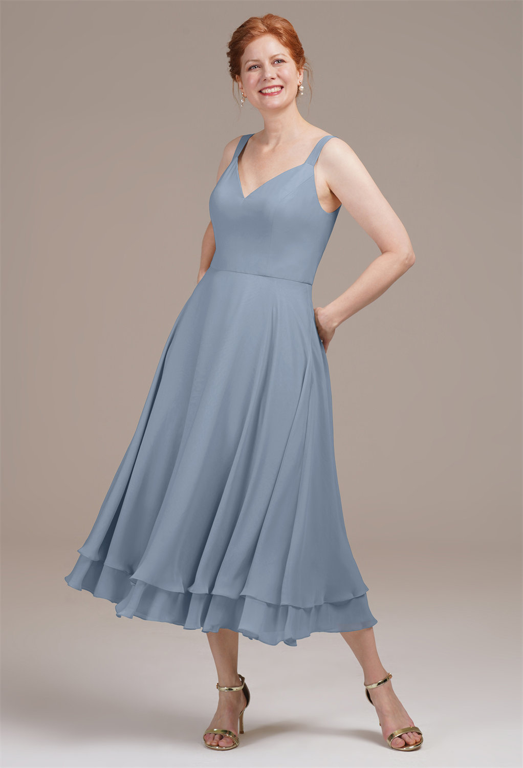 AW Calliope Light Dusty Blue  Mother of the Bride Dresses