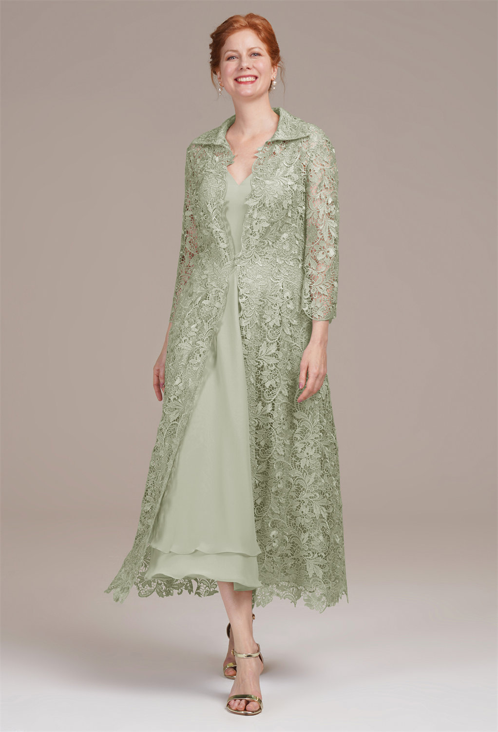AW Calliope Sage Green  Mother of the Bride Dresses