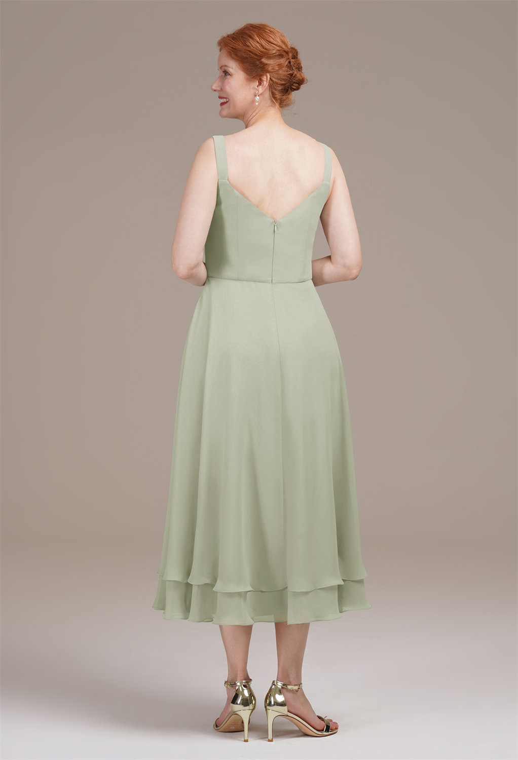 AW Calliope Sage Green  Mother of the Bride Dresses
