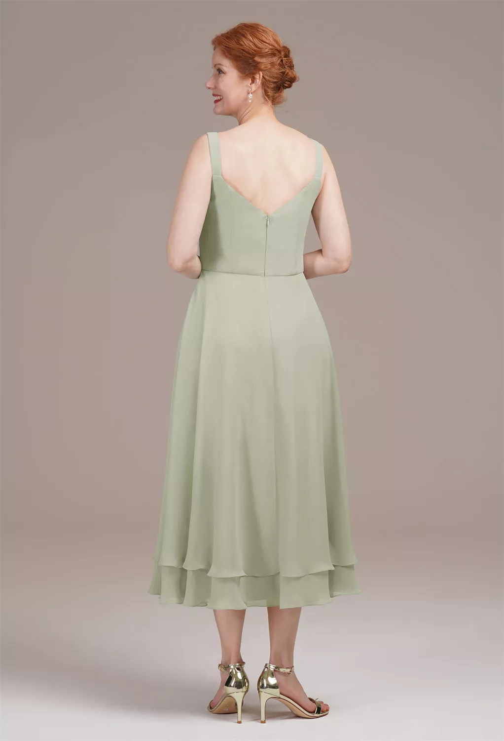 AW Calliope Sage Green  Mother of the Bride Dresses