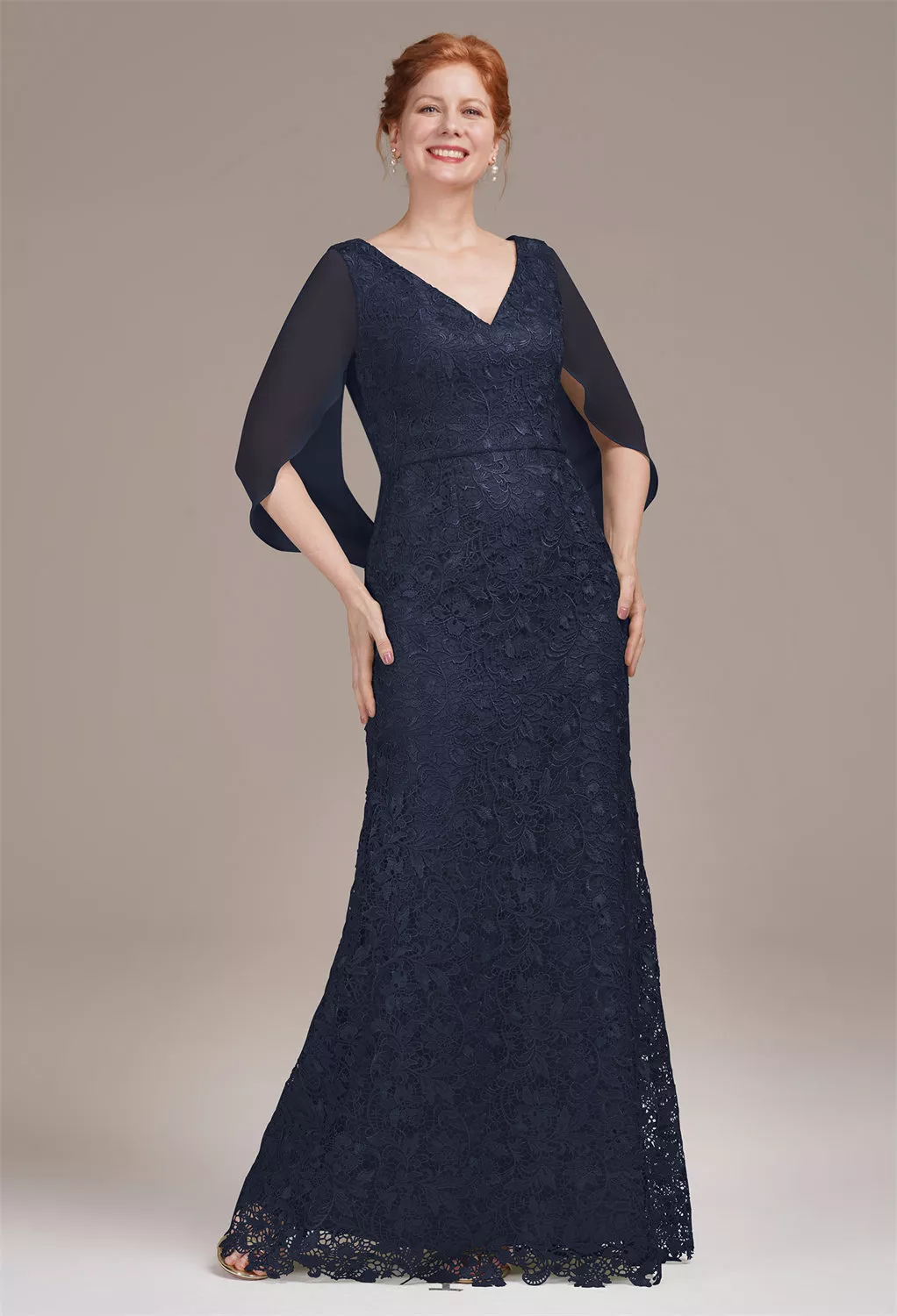 AW Circe Dark Navy  Mother of the Bride Dresses