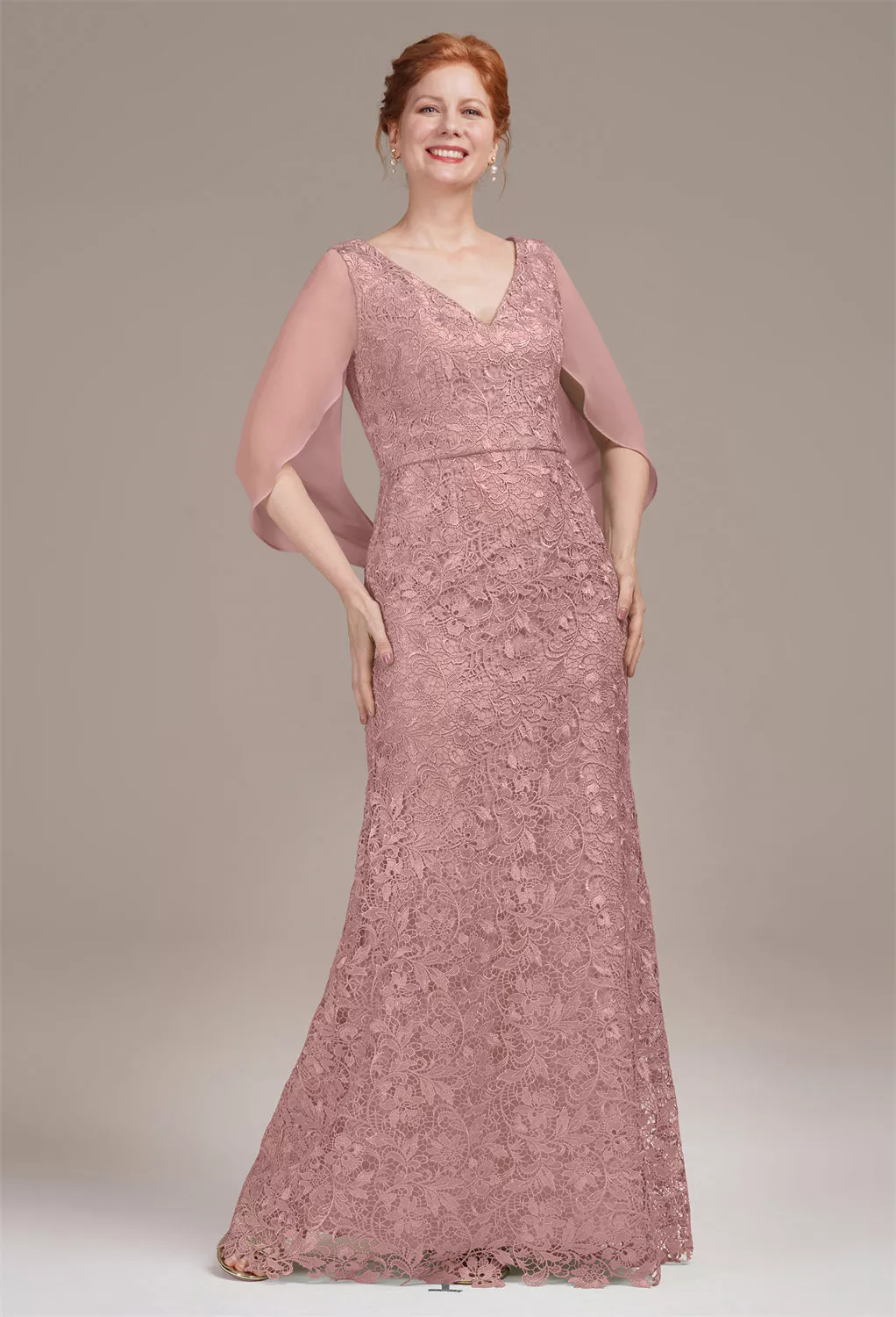 AW Circe Dusty Rose  Mother of the Bride Dresses