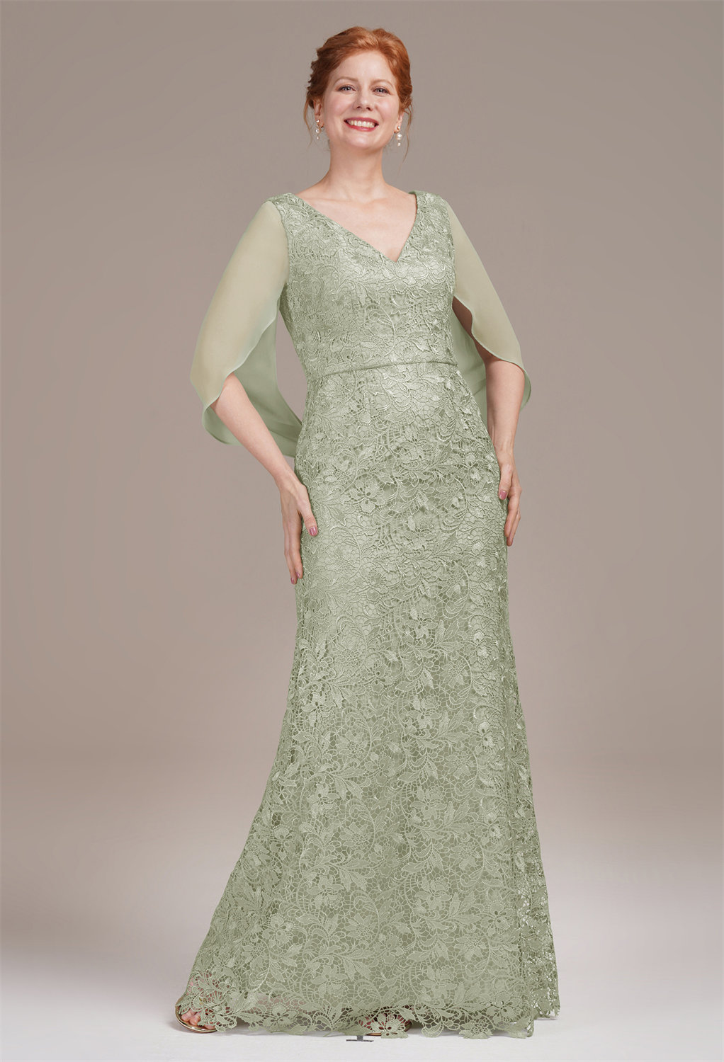 AW Circe Sage Green  Mother of the Bride Dresses