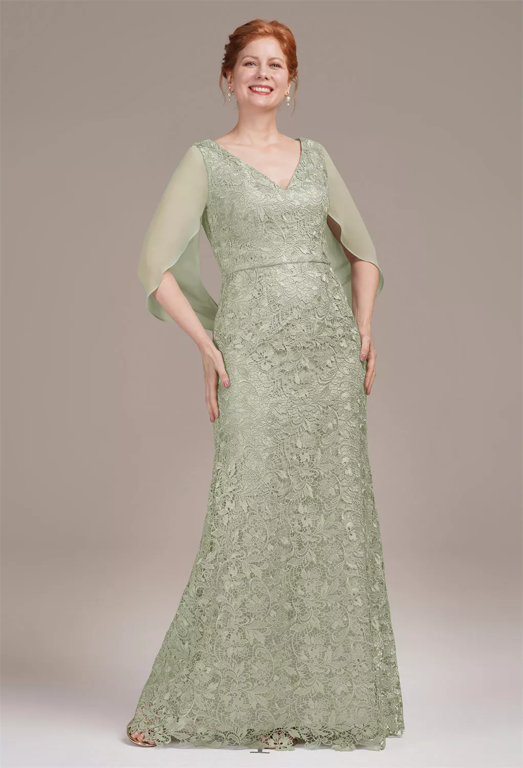 AW Circe Sage Green  Mother of the Bride Dresses