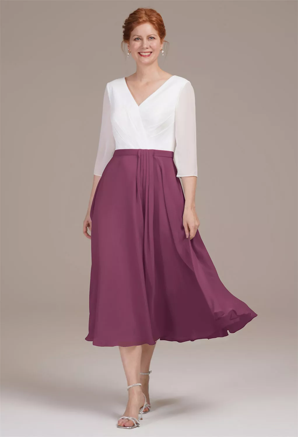 AW Difluence Chianti  Spring Mother of The Bride Dresses