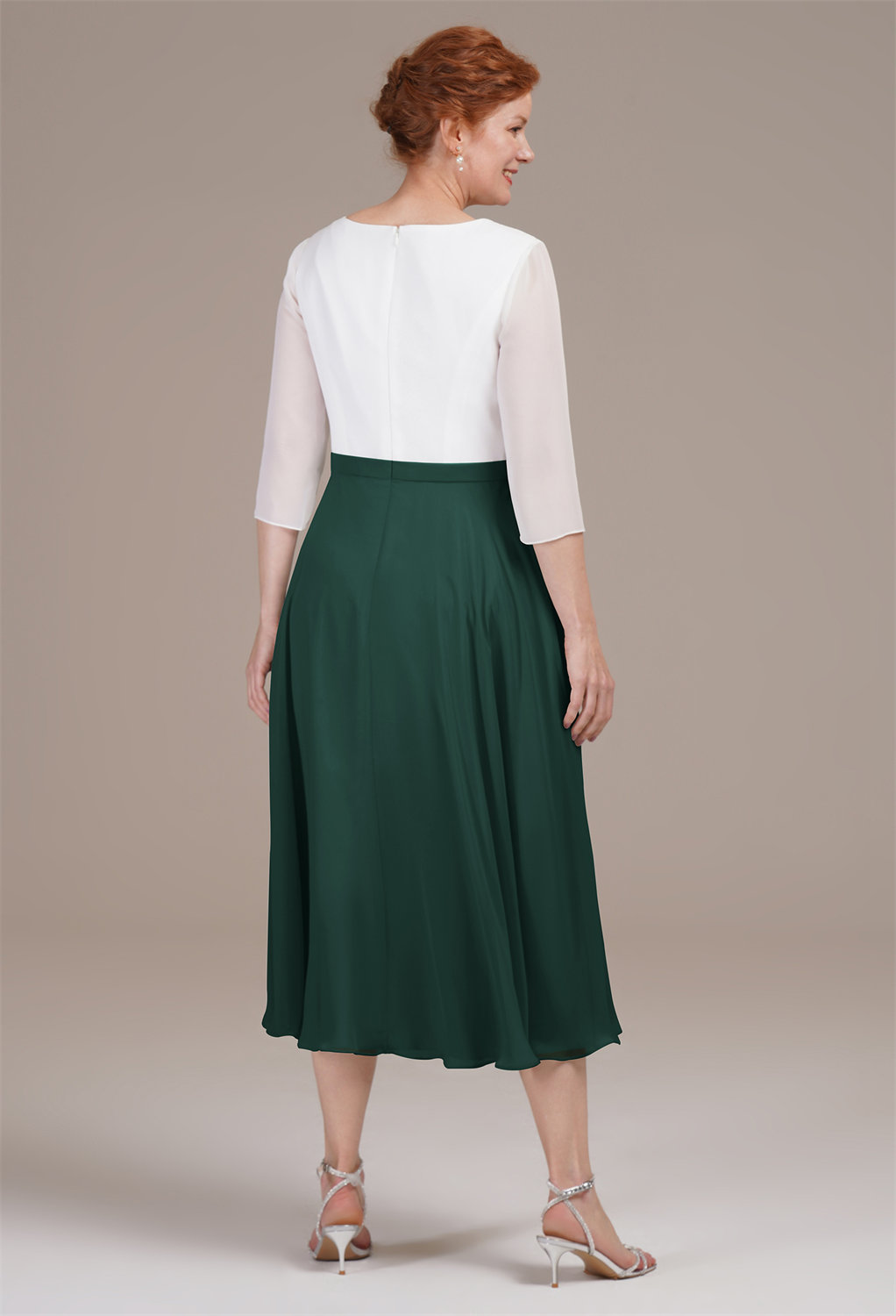 AW Difluence Dark Emerald  Spring Mother of The Bride Dresses