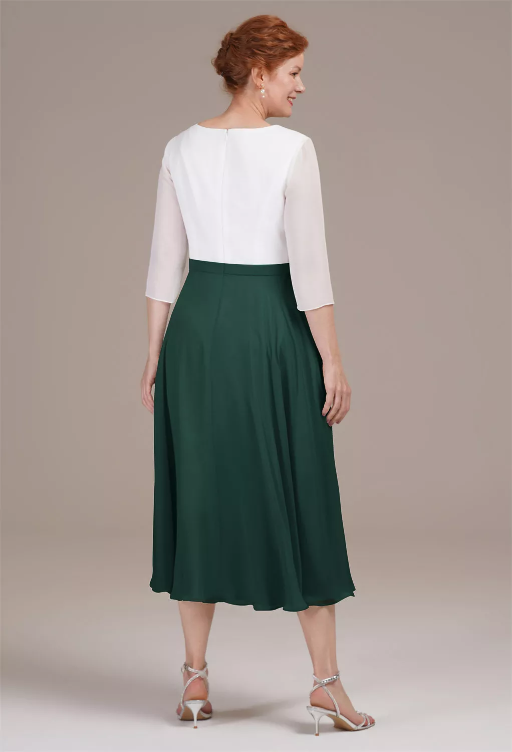 AW Difluence Dark Emerald  Spring Mother of The Bride Dresses