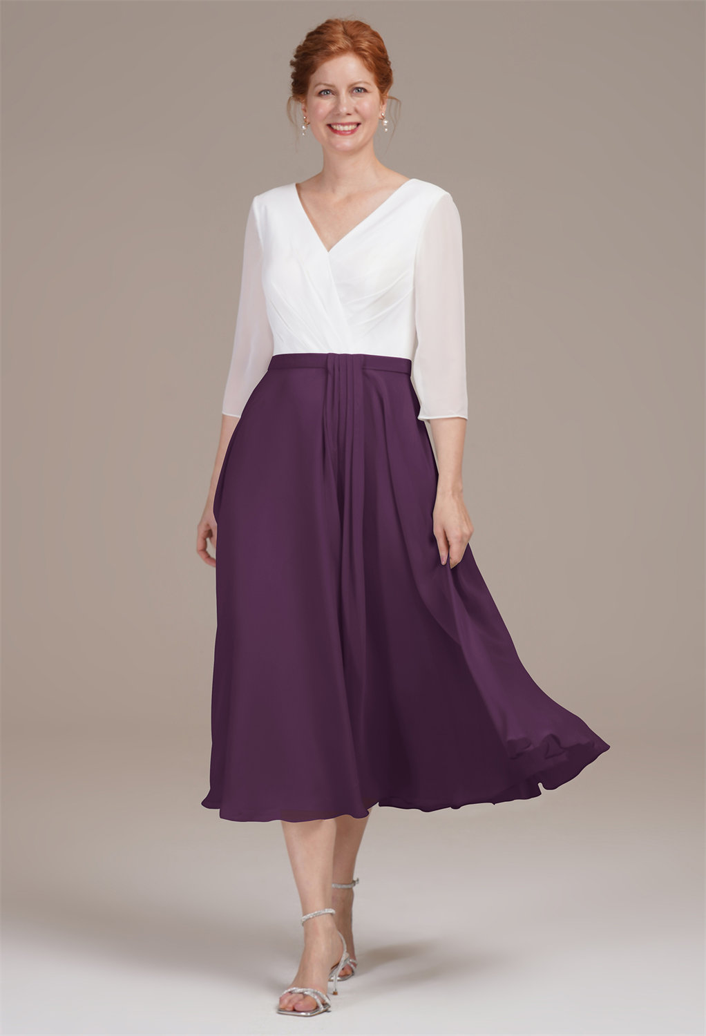 AW Difluence Grape  Mother of the Bride Dresses