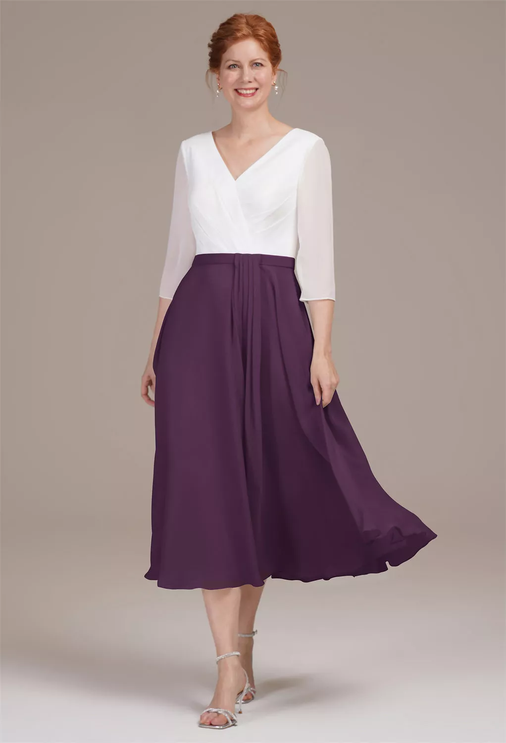 AW Difluence Grape  Mother of the Bride Dresses