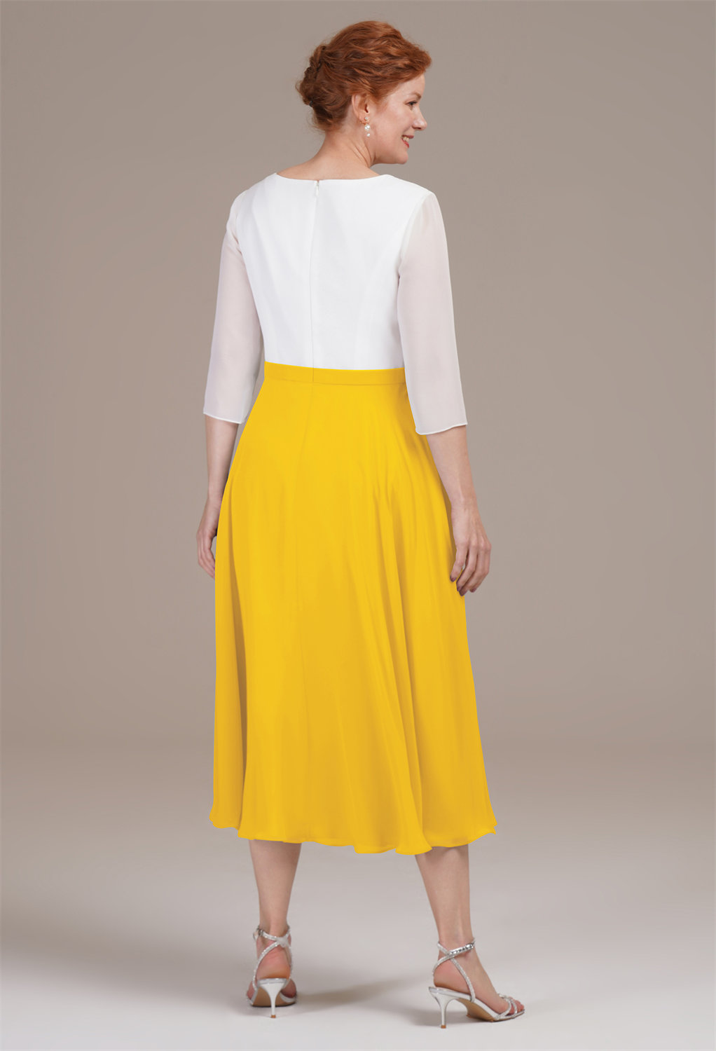 AW Difluence Mustard Yellow  Mother of the Bride Dresses