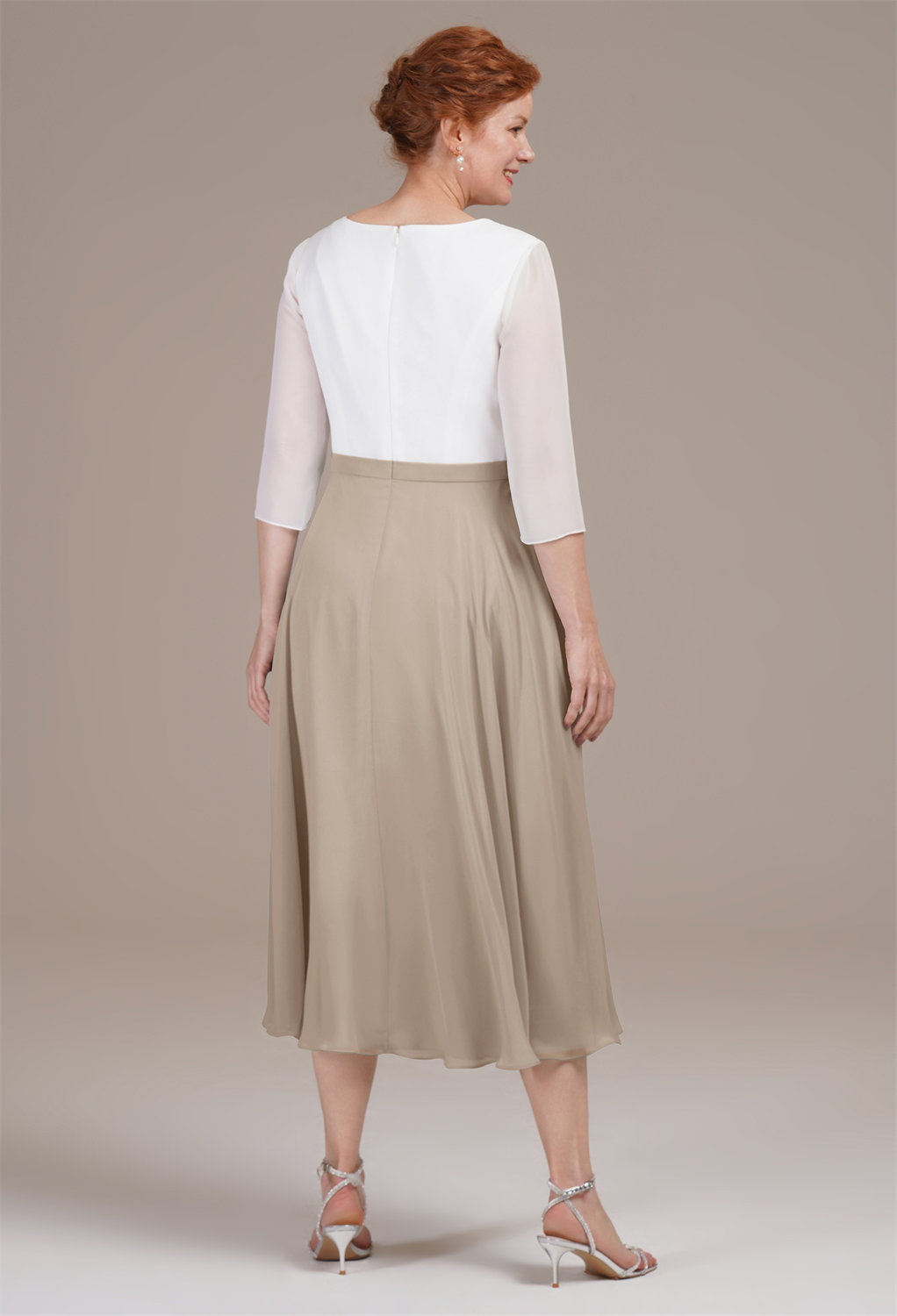 AW Difluence Taupe  Spring Mother of The Bride Dresses