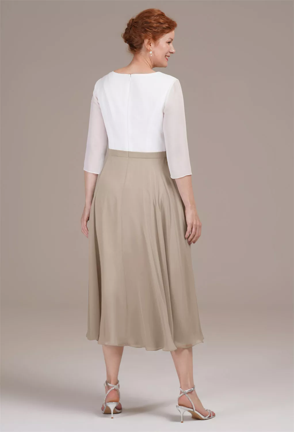 AW Difluence Taupe  Spring Mother of The Bride Dresses