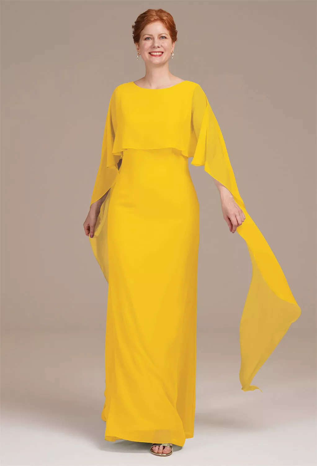 AW Lucilla Mustard Yellow  Mother of the Bride Dresses