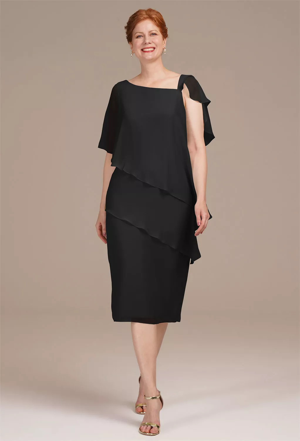 AW Justice Black  Spring Mother of The Bride Dresses