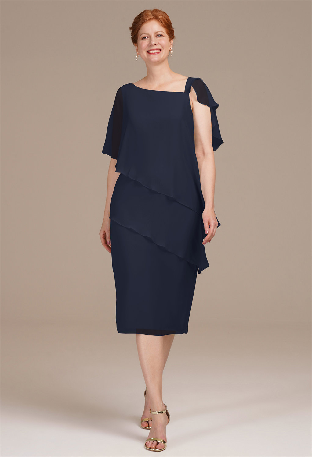 AW Justice Dark Navy  Spring Mother of The Bride Dresses