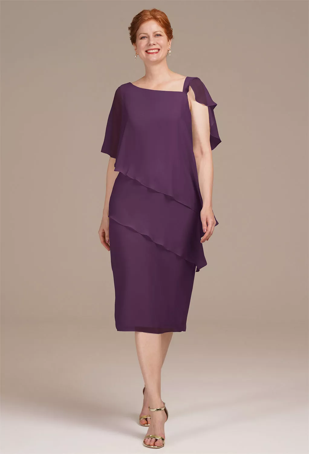 AW Justice Grape  Spring Mother of The Bride Dresses