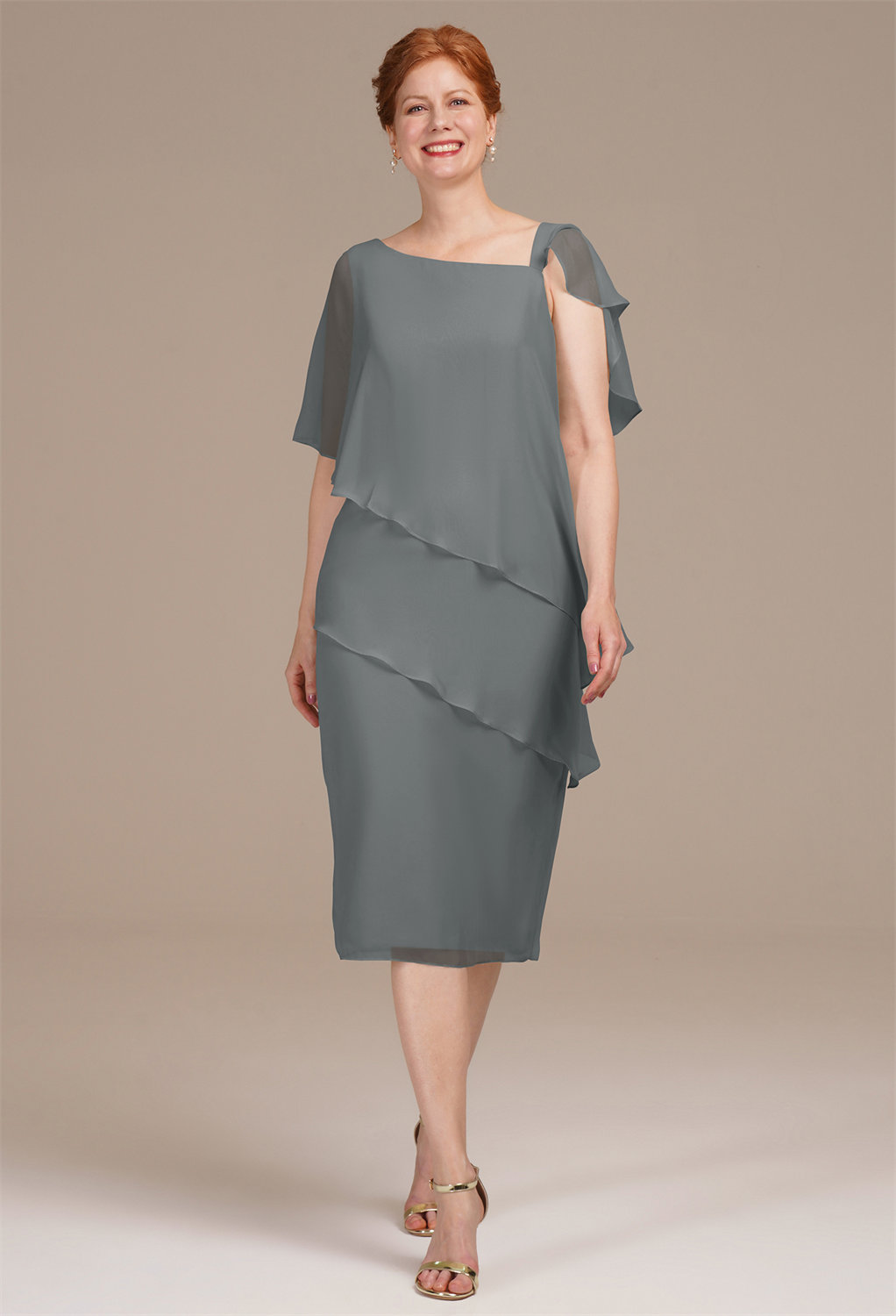 AW Justice Steel Gray  Spring Mother of The Bride Dresses