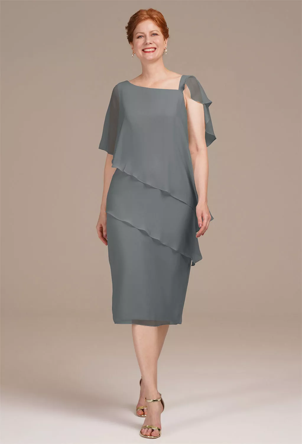 AW Justice Steel Gray  Spring Mother of The Bride Dresses