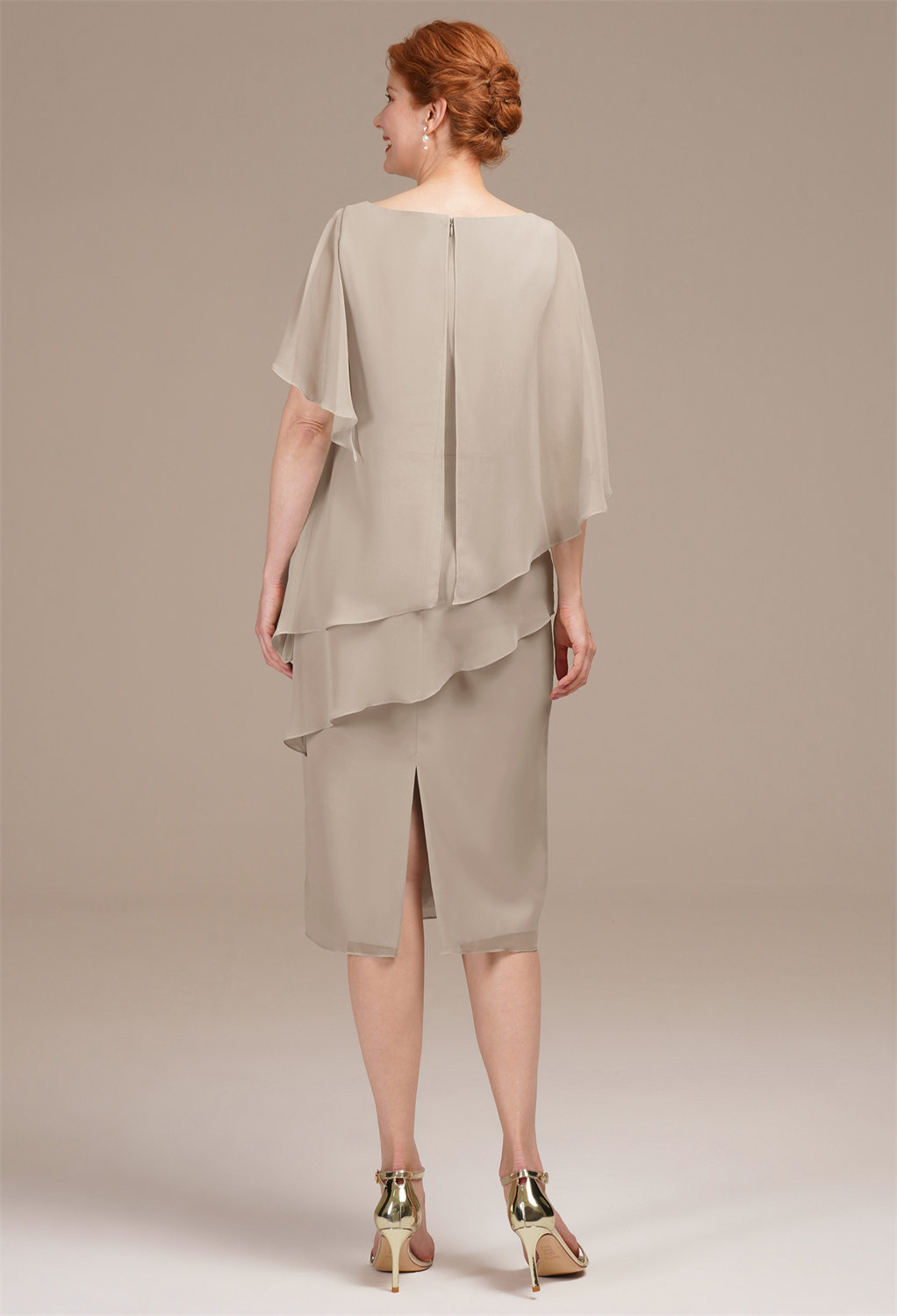 AW Justice Taupe  Spring Mother of The Bride Dresses