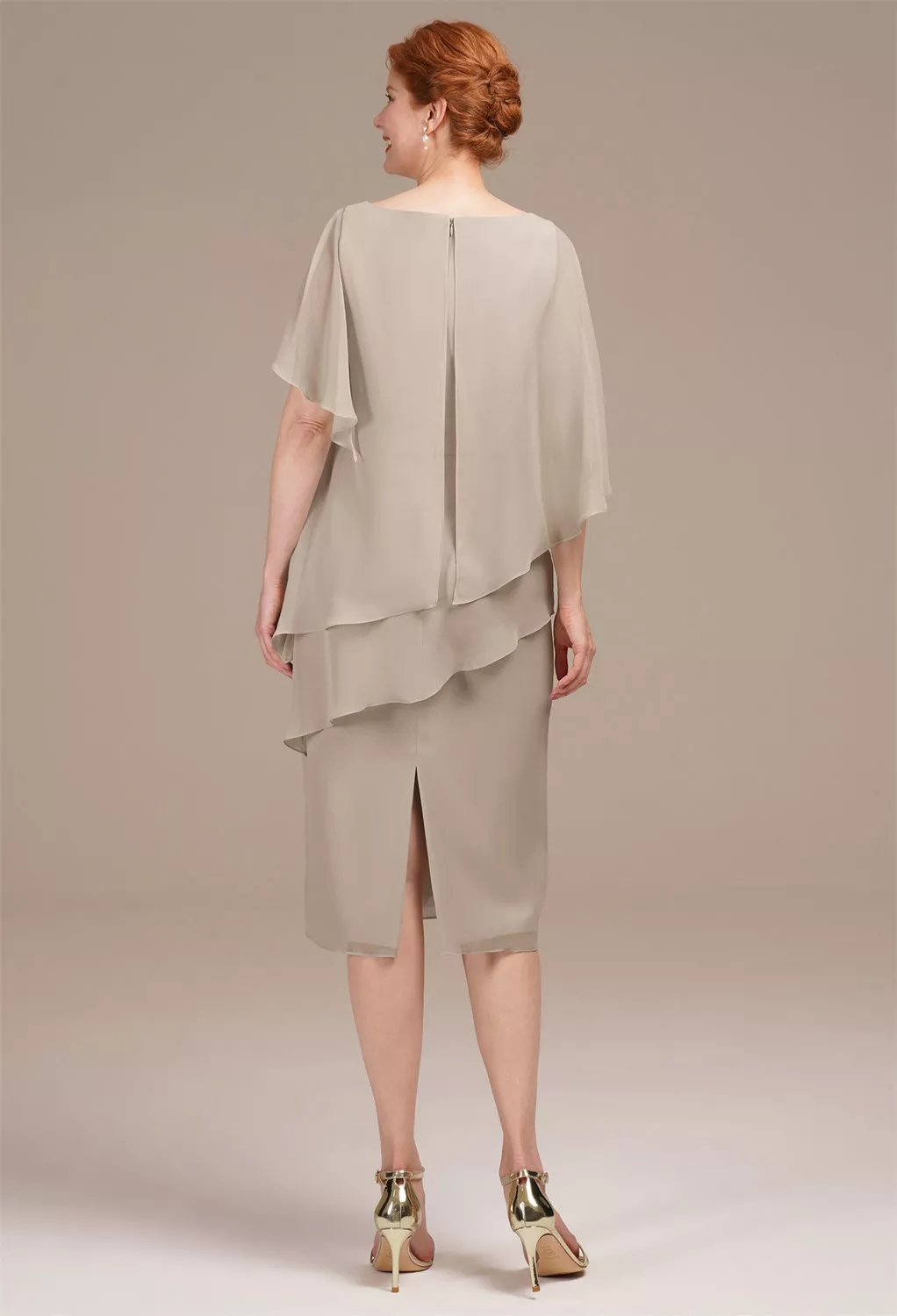 AW Justice Taupe  Spring Mother of The Bride Dresses