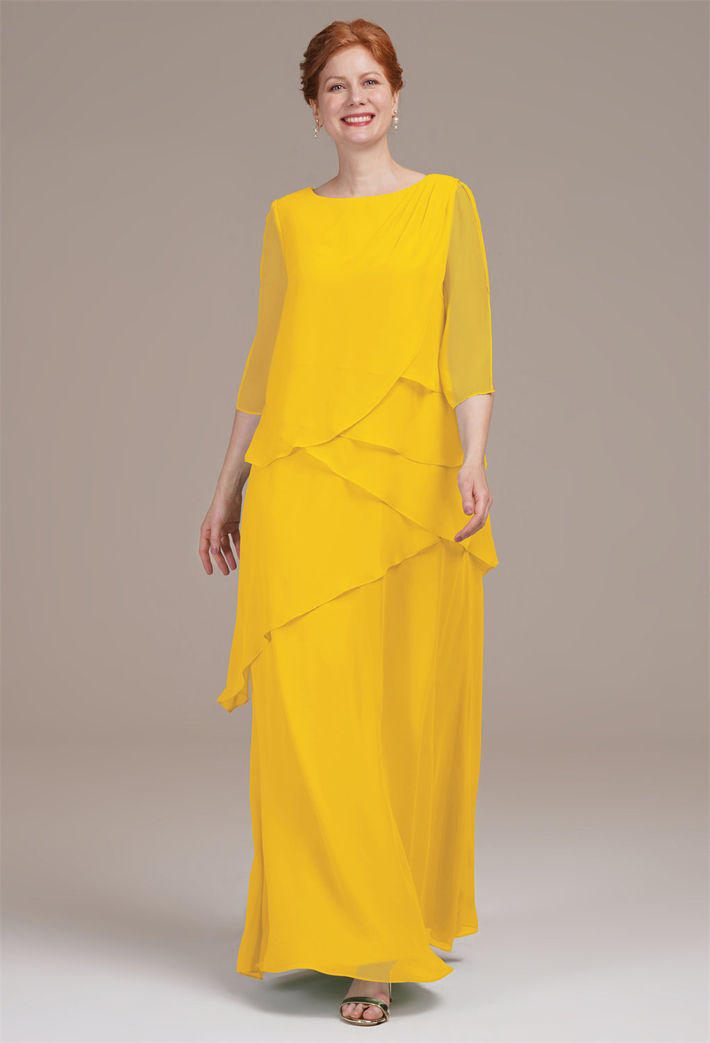 AW Eloise Mustard Yellow  Mother of the Bride Dresses