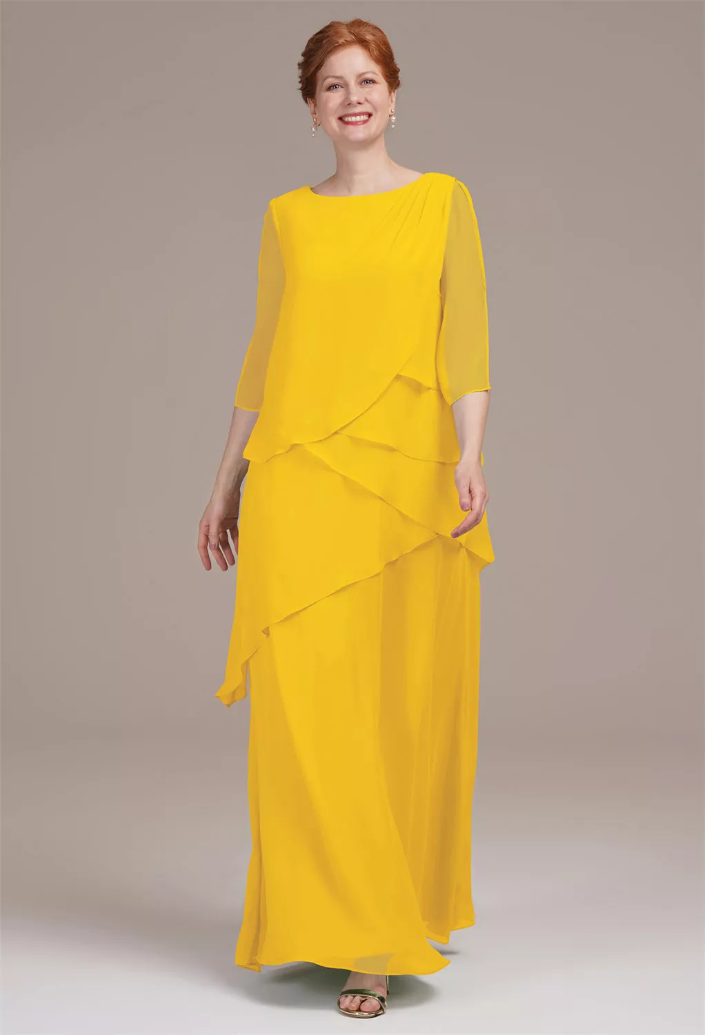 AW Eloise Mustard Yellow  Mother of the Bride Dresses