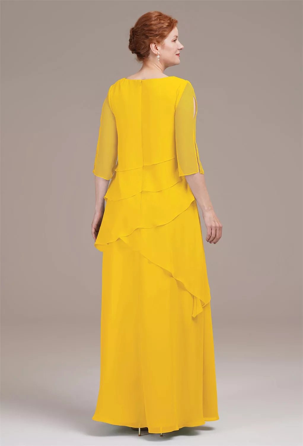 AW Eloise Mustard Yellow  Mother of the Bride Dresses