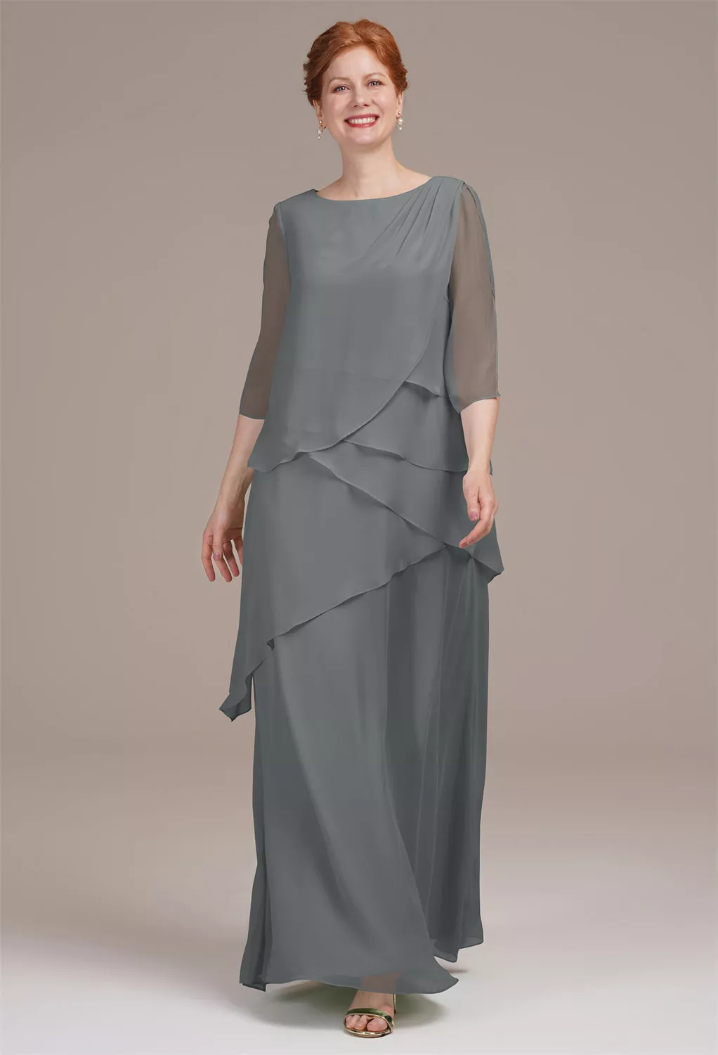AW Eloise Steel Gray  Mother of the Bride Dresses