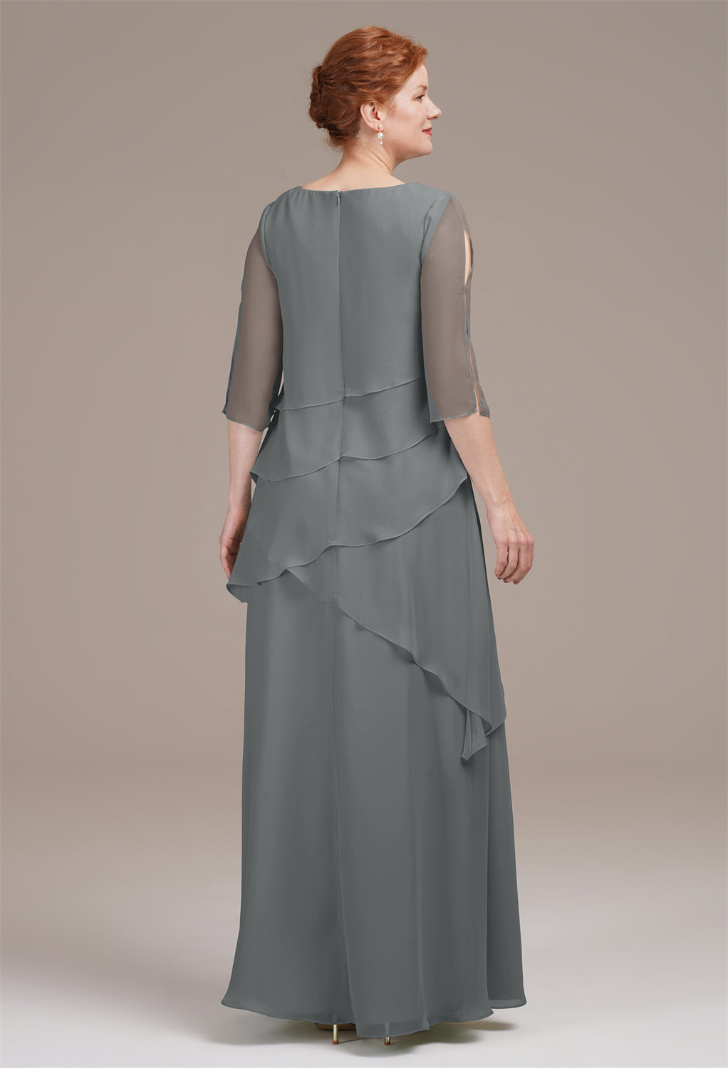 AW Eloise Steel Gray  Mother of the Bride Dresses