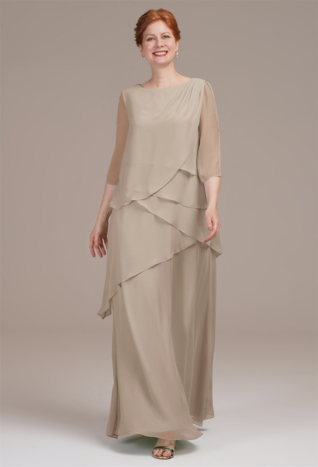 AW Eloise Taupe  Mother of the Bride Dresses