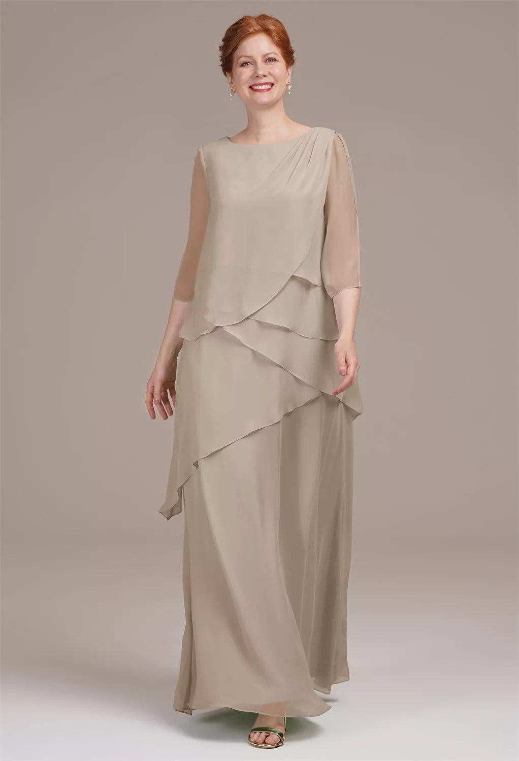 AW Eloise Taupe  Mother of the Bride Dresses