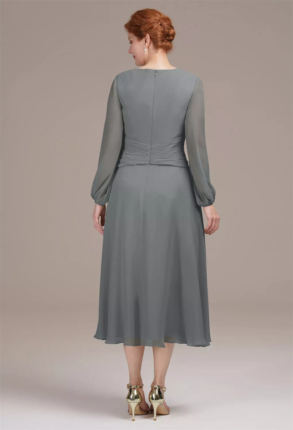 AW Fernanda Steel Gray  Mother of the Bride Dresses