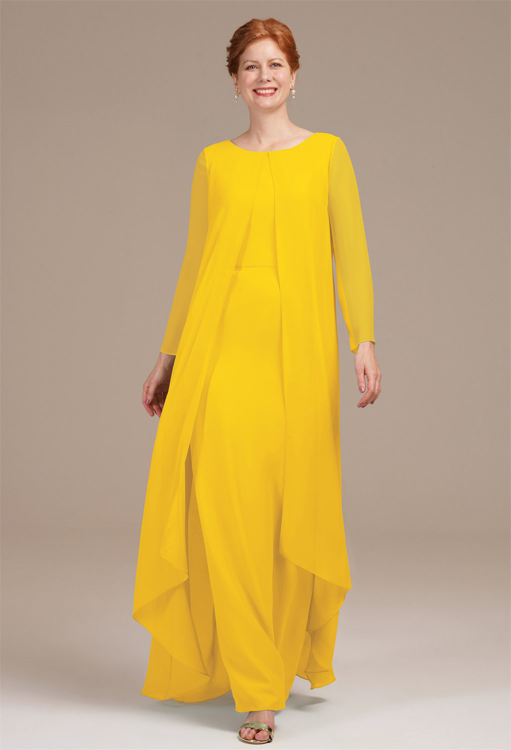 AW Maude Mustard Yellow  Mother of the Bride Dresses